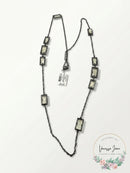 Alfani Crystal Station Necklace, 42 + 2 Extender