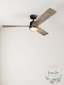 Kichler 300275 Spyn 52Inches 3 Blade Indoor Ceiling Fan - Anvil Iron
