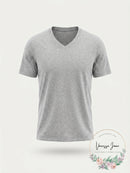Alfani Mens Speckled Casual Sexy V-Neck T-Shirt