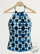 Tommy Hilfiger Womens Printed Tankini Top