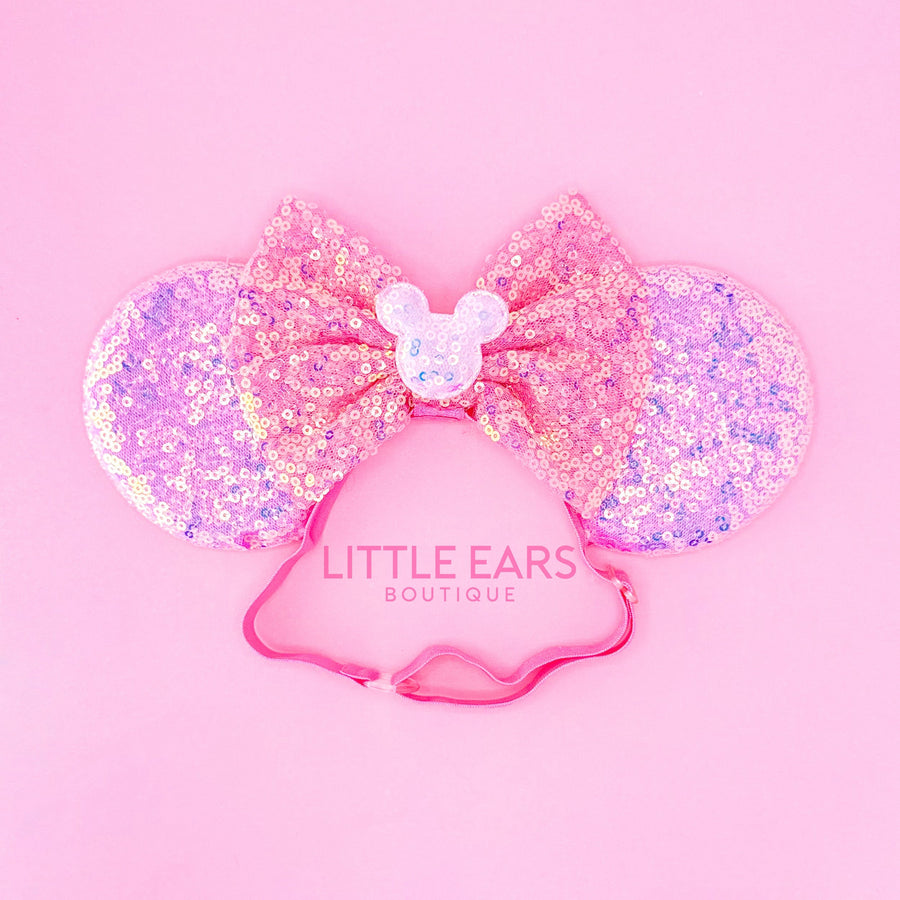 Purple & Pink Iridescent Elastic Ears