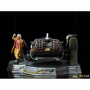 Iron Studios Back to the Future Part II DeLorean (Full Deluxe Version including Marty McFly and Doc Brown) 1:10 Scale Statues Statue Back to the Future™ 