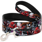 Dog Leash - 6-Spider Hero Action Poses Grays