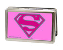 Business Card Holder - LARGE - Superman FCG Pink