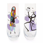 Jack and Sally Nightmare Before Christmas Stemless Wine Glass Set