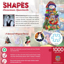 Shapes - Snowman Spectacle Shaped 1000 Piece Jigsaw puzzle