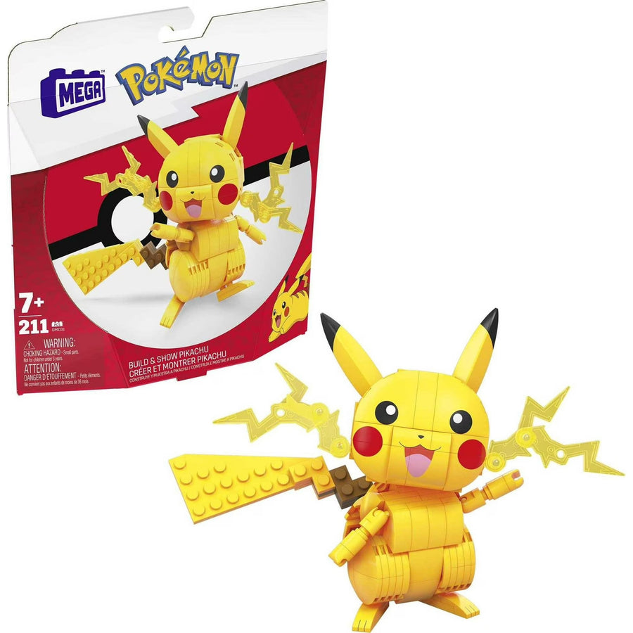 Fisher Price Mega Pokemon Build and Show Pikachu Construction Figure Set