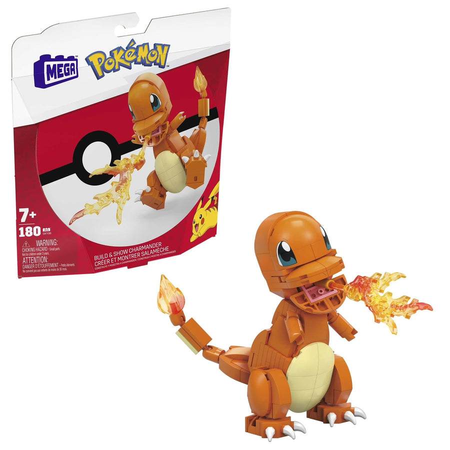 Fisher Price Mega Pokemon Build and Show Charmander Construction Figure Set