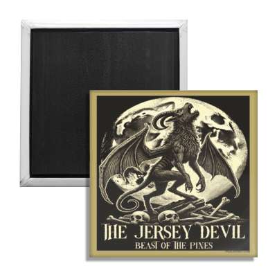 Jersey Devil Beast of the Pines Fridge Magnet