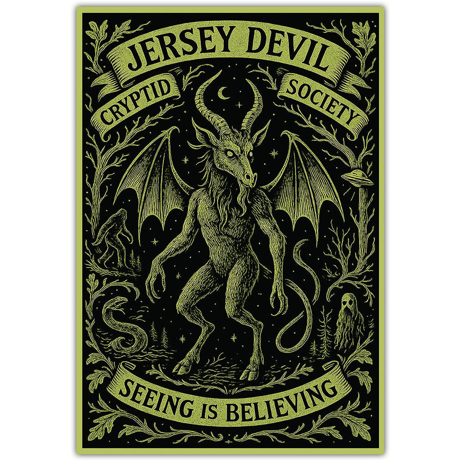 Jersey Devil Cryptid Society Sticker