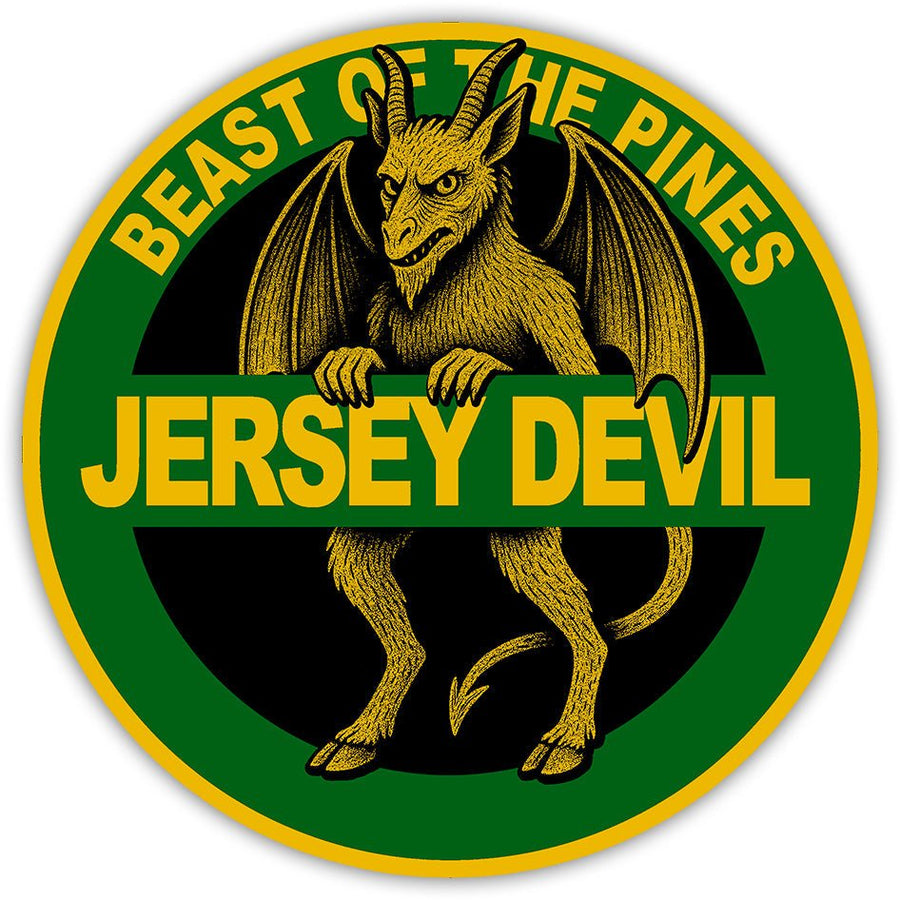 Jersey Devil Highway Sign Car Magnet