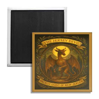 Jersey Devil Patron Saint of New Jersey Fridge Magnet