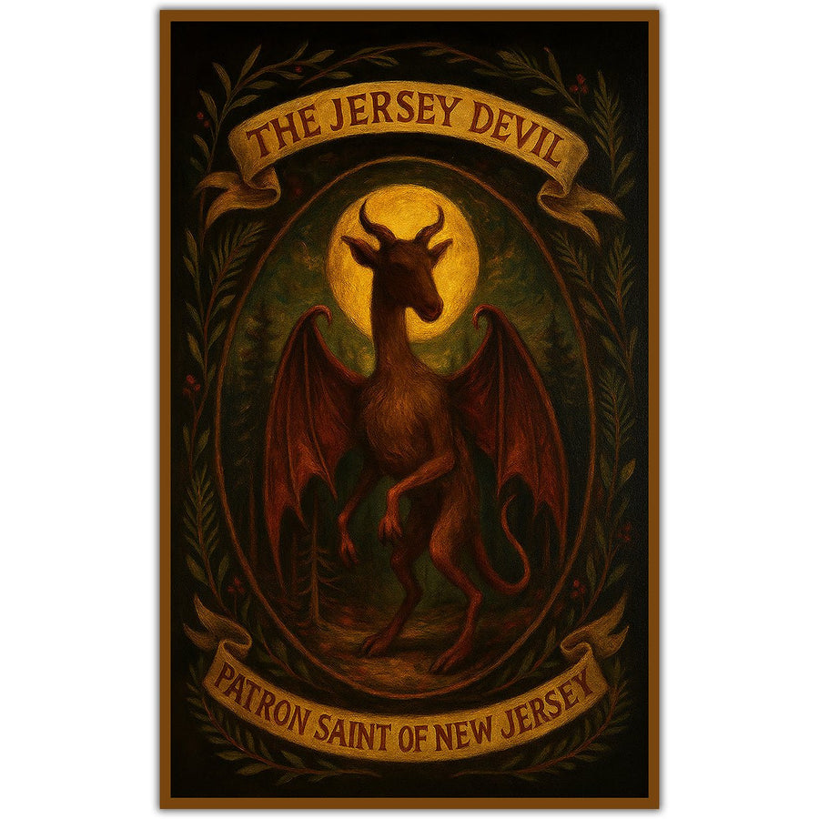 Jersey Devil Patron Saint of New Jersey Sticker