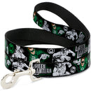 Dog Leash - GREEN LANTERN/Logo Collage Weathered Greens