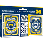 Michigan Wolverines - 2-Pack Playing Cards & Dice Set