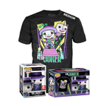 Funko POP! & Tee: Batman 1989 - The Joker with Megaphone (Metallic) Alliance Entertainment Exclusive - Size Medium