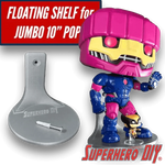Jumbo Floating Figure Shelf for Jumbo 10" Pop OOB | Comes with mounting screw