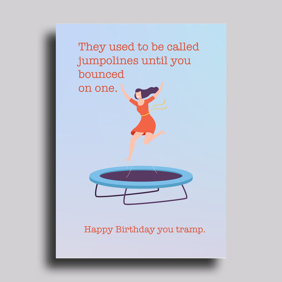 Jumpolines Birthday Card