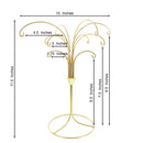 12-Arm Spiral Fountain Brass Gold Metal Ornament Stand Display 11.5 Inches (Taiwan)