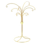 12-Arm Spiral Fountain Brass Gold Metal Ornament Stand Display 11.5 Inches (Taiwan)