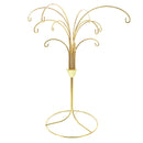 12-Arm Spiral Fountain Brass Gold Metal Ornament Stand Display 11.5 Inches (Taiwan)