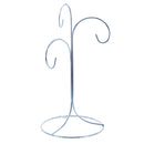 3-Arm 3-Tier Silver Metal Ornament Stand Display 10.75 Inches (Taiwan)