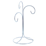 3-Arm 3-Tier Silver Metal Ornament Stand Display 10.75 Inches (Taiwan)