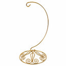 Curved Gold Wire Swirl Base Ornament Stand Display 8.75 Inches