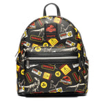 Jurassic Park Warning Signs Mini Backpack by LoungeFly