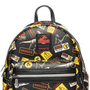 Jurassic Park Warning Signs Mini Backpack by LoungeFly