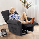 Recliner Chair Sofa for Elderly with Side Pocket and Remote Control