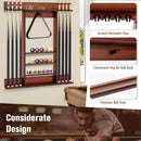 Wall-mounted Billiards Pool Cue Rack Only