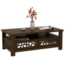 3-tier Coffee Table with 2 Drawers and 5 Support Legs
