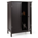 Bathroom Floor Storage Double Door Cupboard Cabinet
