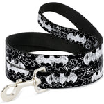 Dog Leash - Batman Outlines Black/White