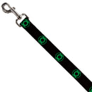 Dog Leash - DC League of Super-Pets Green Lantern Logo Black/Green