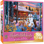 Happy Holidays - Winter Visitors 300 Piece EZ Grip Jigsaw Puzzle