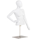 Female Mannequin Torso Adjustable Height with Metal Stand