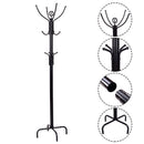 Metal Coat Rack with 12 Hooks