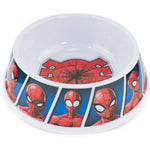 Single Melamine Pet Bowl - 7.5 (16oz) - Spider-Man Shattered Spider + Spider-Man Expression Blocks Blues