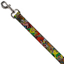 Dog Leash - Thor & Loki Poses/Retro Comic Books Stacked