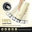 22 Oz Double-walled Insulated Stainless Steel Water Bottle with 2 Lids and Straw