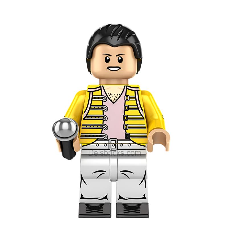 Freddy Mercury Queen Lego Minifigures Custom Music Toys