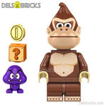 Donkey Kong Super Mario Brothers Lego Minifigures Custom Toys