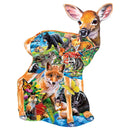 Fawn Friends - 100 Piece Shaped Jigsaw Puzzle