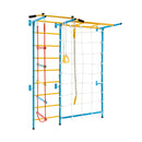 7 In 1 Kids Indoor Gym Playground Swedish Wall Ladder for Solid Wall-Yellow