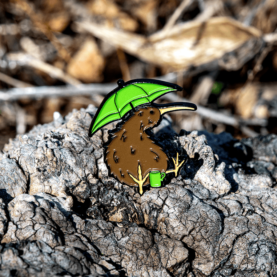 Derek the Kiwi Bird | Coffee Club Enamel Pin