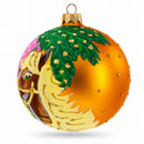 Serene Horse in the Forest Glass Ball Christmas Ornament 4 Inches