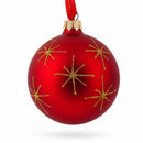Holy Family Admires Jesus Nativity Scene Glass Ball Christmas Ornament 3.25 Inches