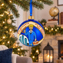 Engineer Glass Ball Christmas Ornament 3.25 Inches